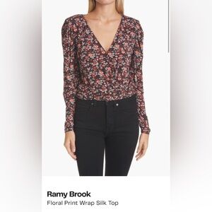 Ramy Brook Floral Wrap Top